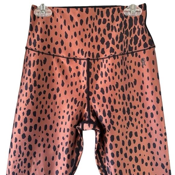 Good American Double Fact Core Power Cheetah Leggings High Waist Size 1 S Animal - Picture 9 of 12